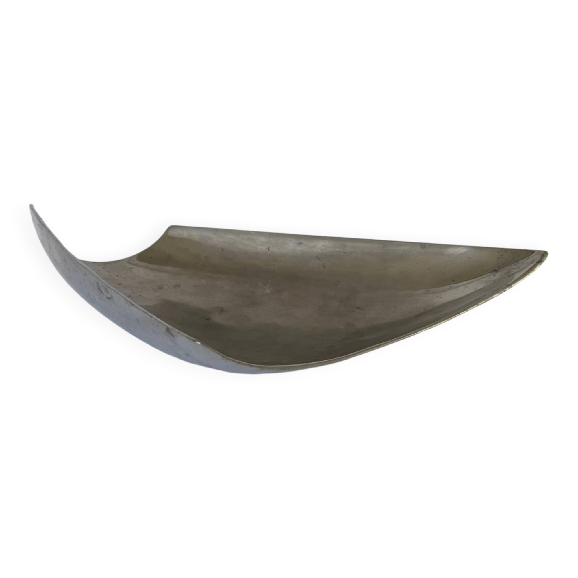 Vintage Modernist Large Aluminium Decoeative Bowl