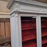 Bookcase in patinated oak