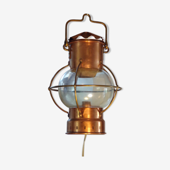Old copper marine lantern