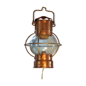 Old copper marine lantern