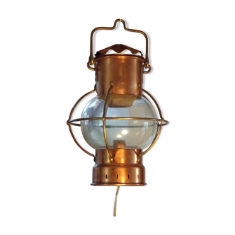 Lanterne de marine ancienne en cuivre