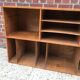 Wooden loom chest of drawers with locker