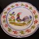 Keraluc quimper / hand painted bird hanging plate (01)