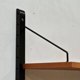 Unité murale modulaire scandinave en teck par Poul Cadovius pour Royal System, Danemark Années 1960