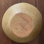 Fruit bowl cut signed Gres de Corse, Atelier Campo Piano 1970