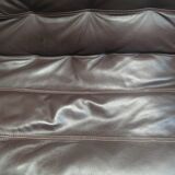 Dark brown leather armchair from steiner by designer pascal daveluy model ranelagh