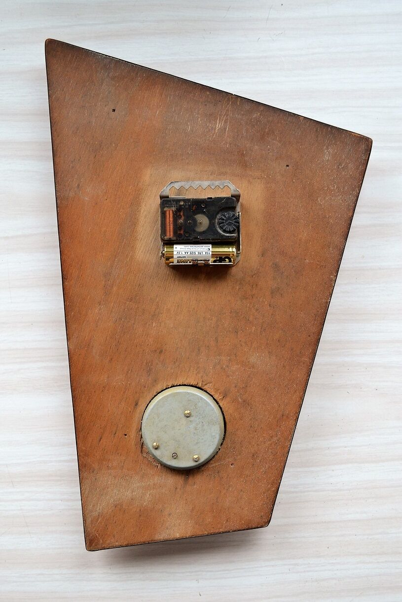 Clock barometer thermometer Kiplé formica vintage 1960s