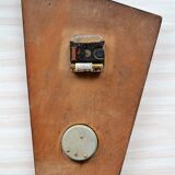 Clock barometer thermometer Kiplé formica vintage 1960s