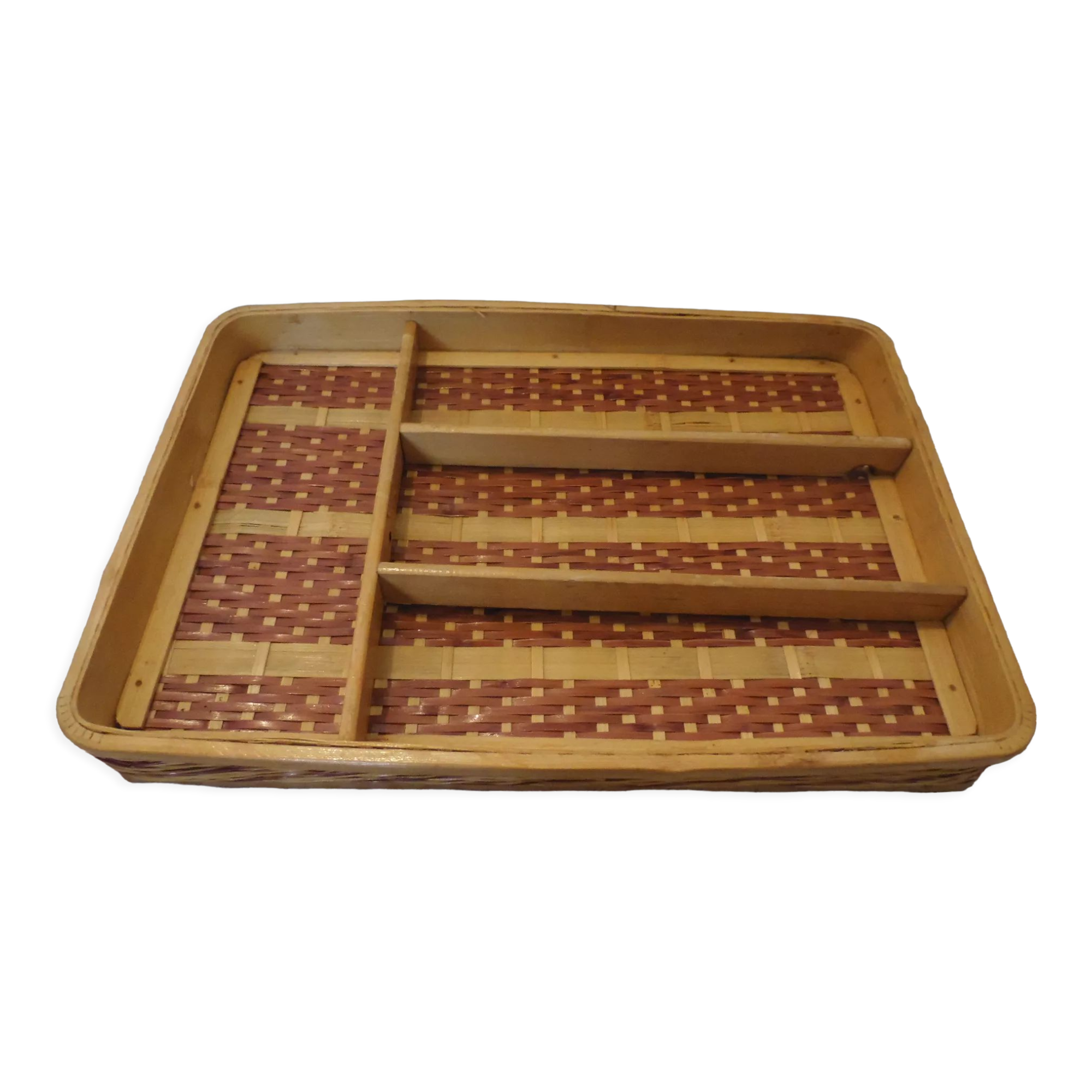 Range couvert osier et bambou