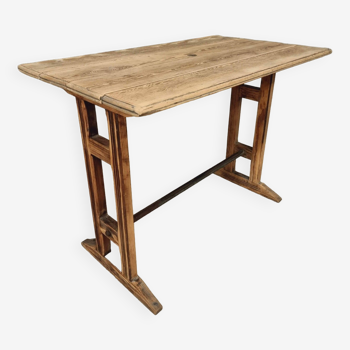 Table de bistrot ancienne table d'appoint table de jardin 60 x 100 cm