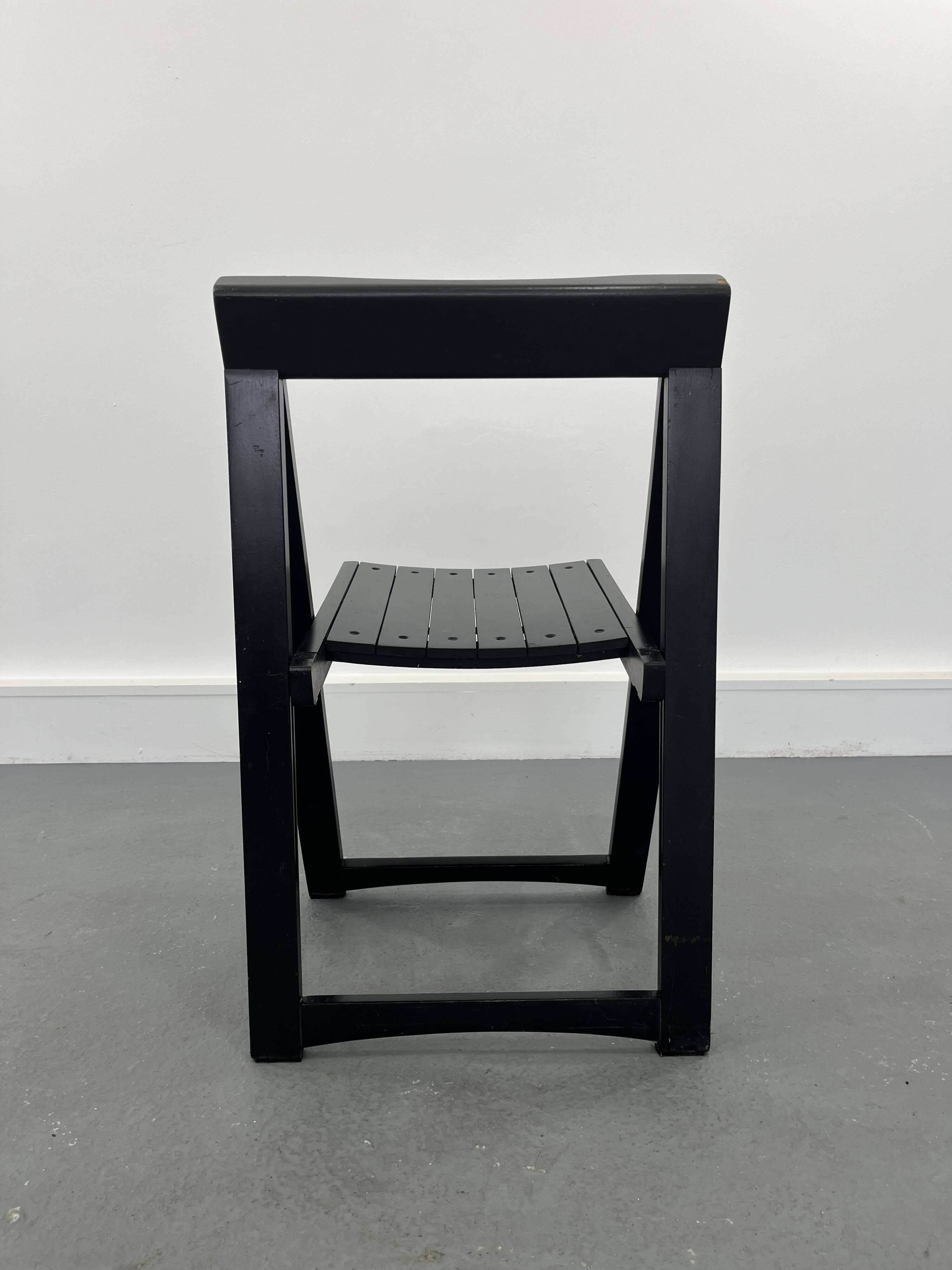 Chaise pliante en bois, années 1970