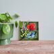 Carreau de céramique vintage Vallauris - Décor Floral