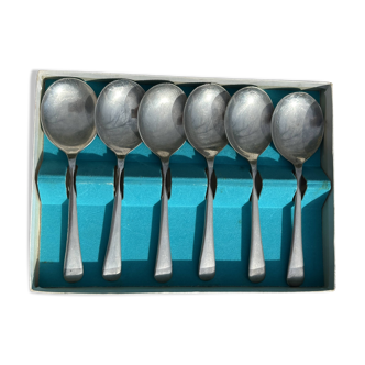 Set of 6 Vintage Fruit or Ice Cream Spoons Model Uniplat