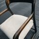 Fauteuil traîneau Baumann palissandre