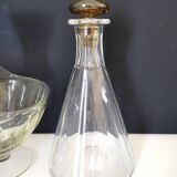 Two glass carafes