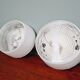 Holophane industrial ceiling light in white and transparent opaline glass (7 available)
