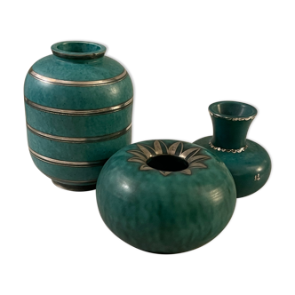 Gustavsberg argenta wilhelm kage vases