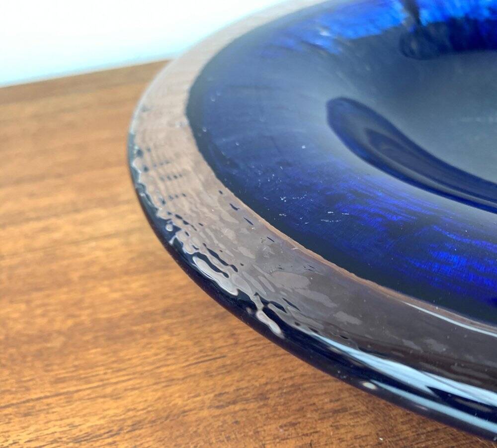 Mid-century Swedish glass bowl from Pukeberg Glass, 1960s.