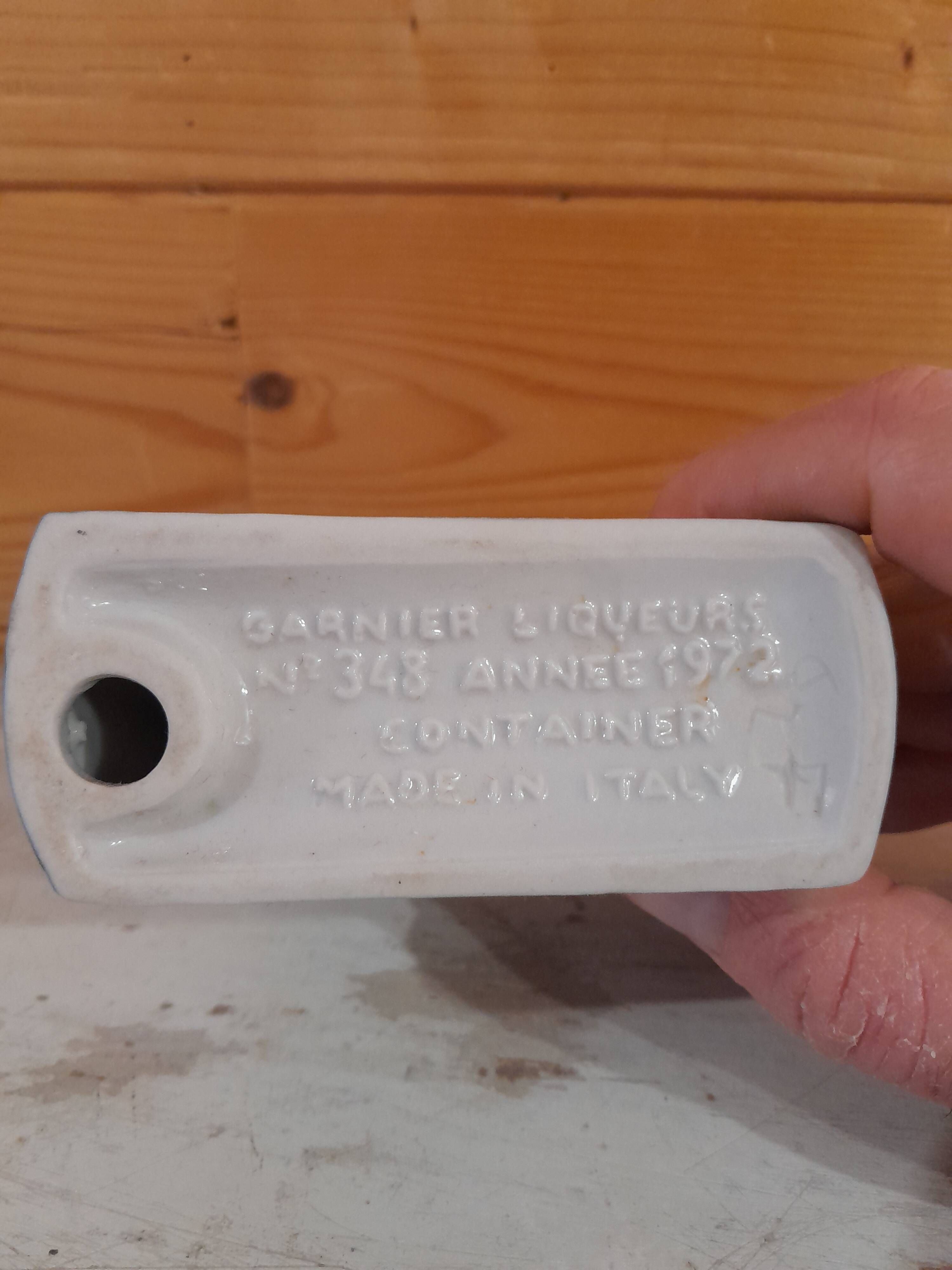 Old Garnier Liqueur Bottle - Dalmatian Dog (1972) - Vintage