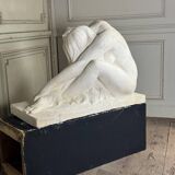 Large Workshop Plaster, Young Nude Woman, Signature on the Base