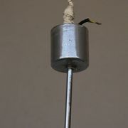 Chandelier 6 light 1970 chromed metal