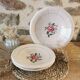 Plat rond Digoin Sarreguemines rose 24 cm