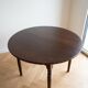 Traditional round wooden dining table
