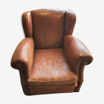 Leather armchair from the 1950s