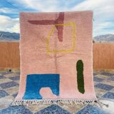 Tapis en laine pure naturel fait main