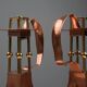 Pair of copper Table Candlesticks by Carl Deffner, Germany ca 1910