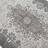 5x8 Black Gray Classic Pattern Turkish Vintage Rug, 149x253Cm