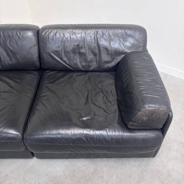 Canapé / lit de jour vintage des années 1980 dans le style de De Sede DS76