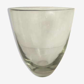 Vase en verre des années 80