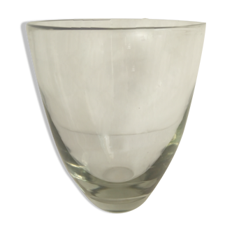 Vase en verre des années 80