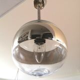 Mirror effect hanging lamp Peill & Putzler design from the 70s