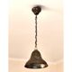 Suspension  abat-jour en laiton - lustre cloche métal bronzé