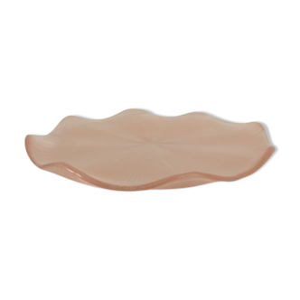 Pink glass dish 80