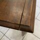 Desk with a large solid oak drawer from 1950, 78x58cm.