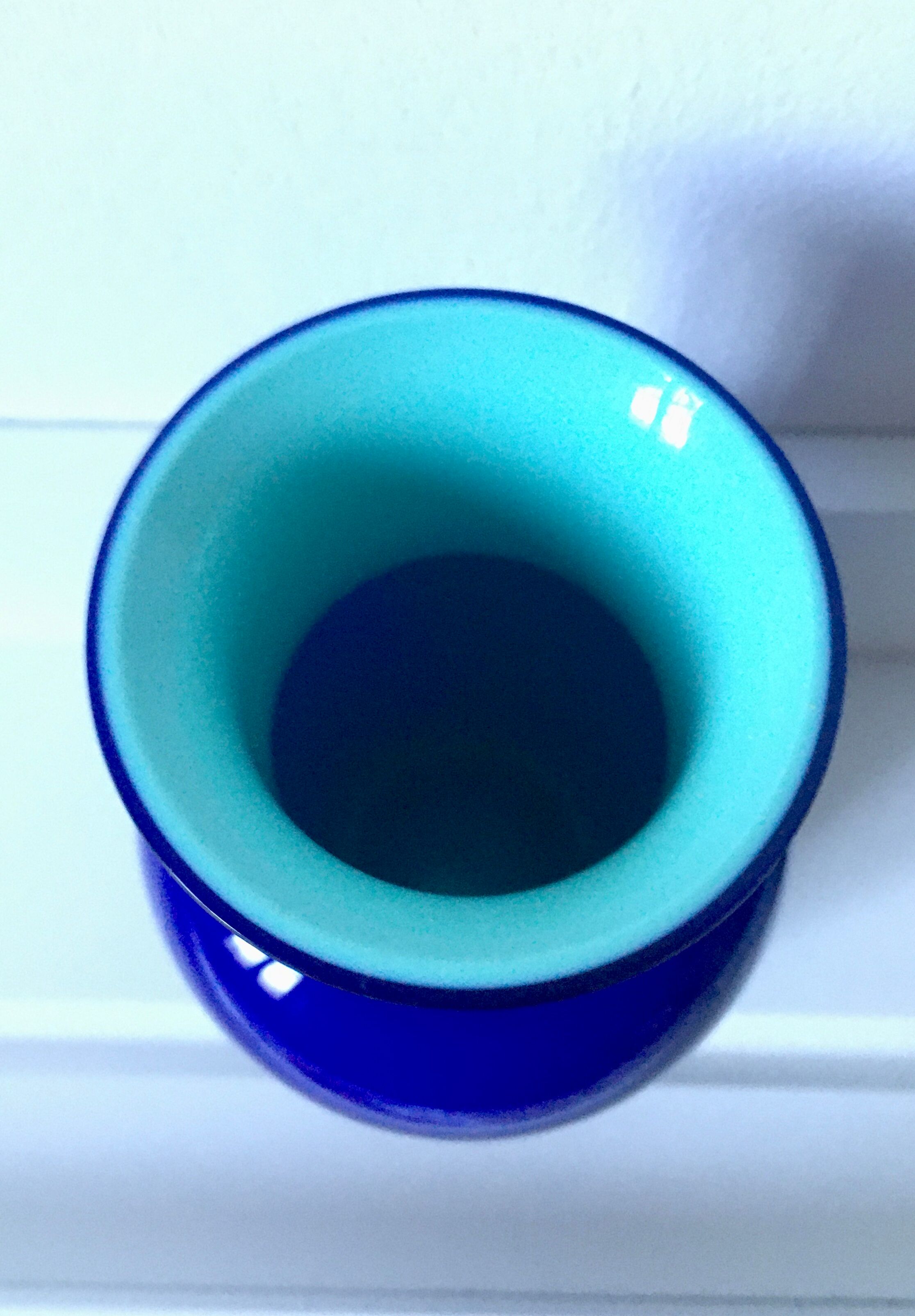 Small opaline vase Carlo Moretti