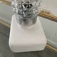 Vintage ceramic and glass lamp from the 70s