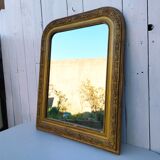 Mirror style Louis Philippe vintage gilded wood