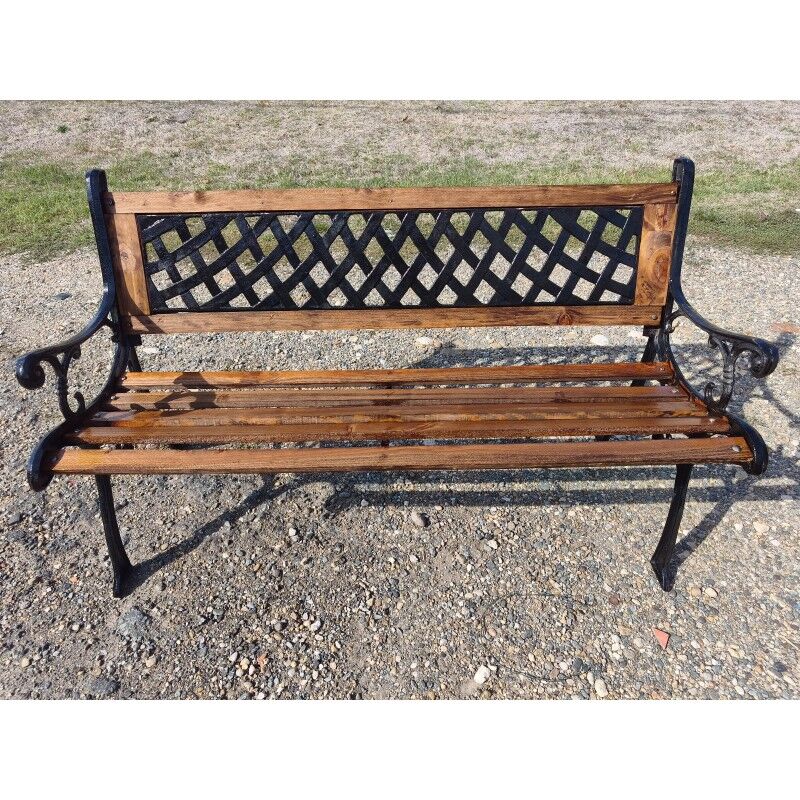 Bank made of iron and wood from 1900