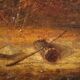 Peinture américaine paysage de campagne signée et datée 1854