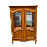 Louis XV display cabinet in solid wood