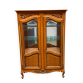 Louis XV display cabinet in solid wood
