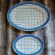 2 plats ovales anciens "Michel " de Gien 