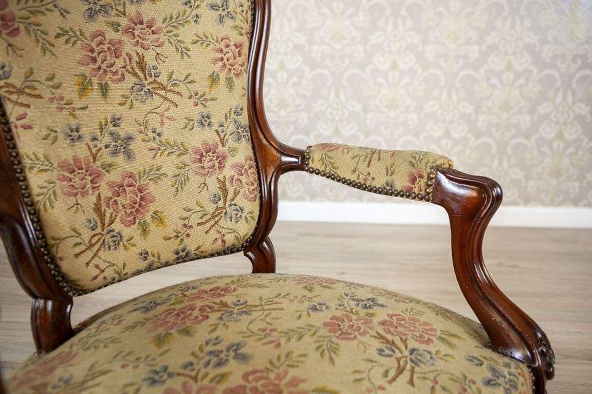 Antique Baroque Revival Armchair, 1890s