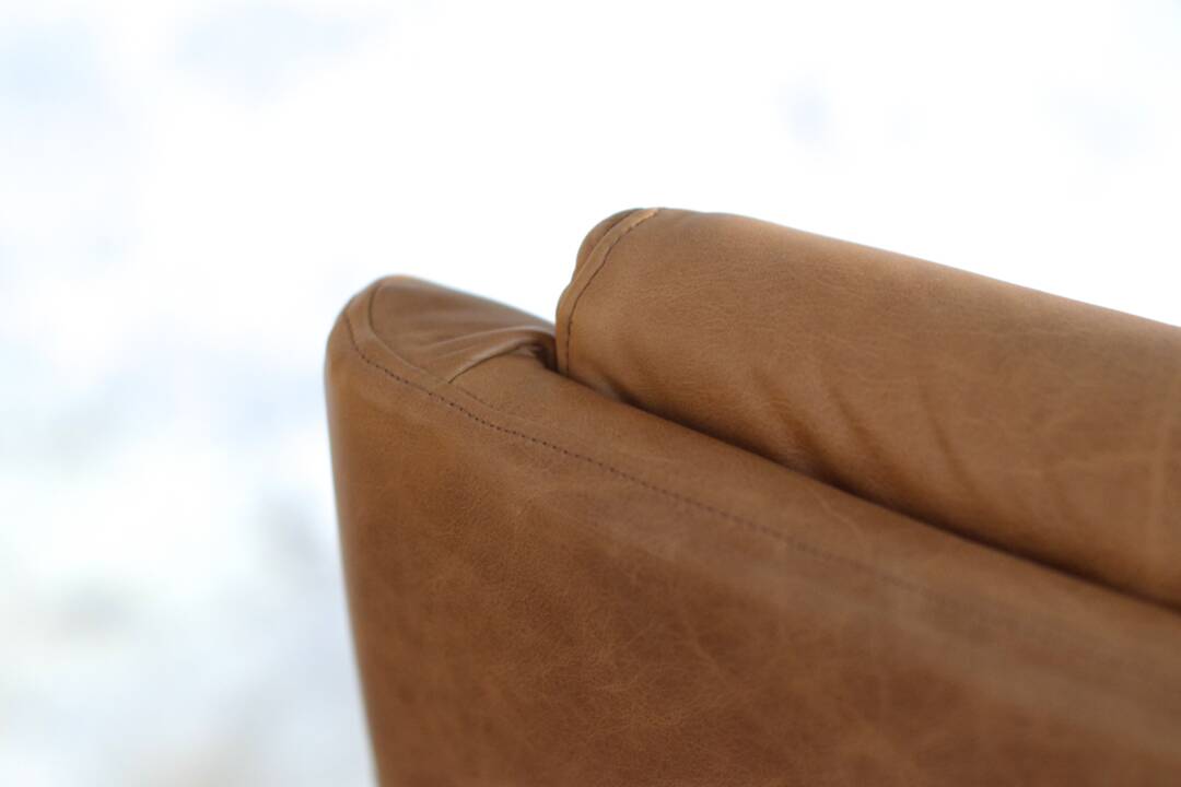 Leather armchair by Raphael Raffel for Apelbaum - France 1970