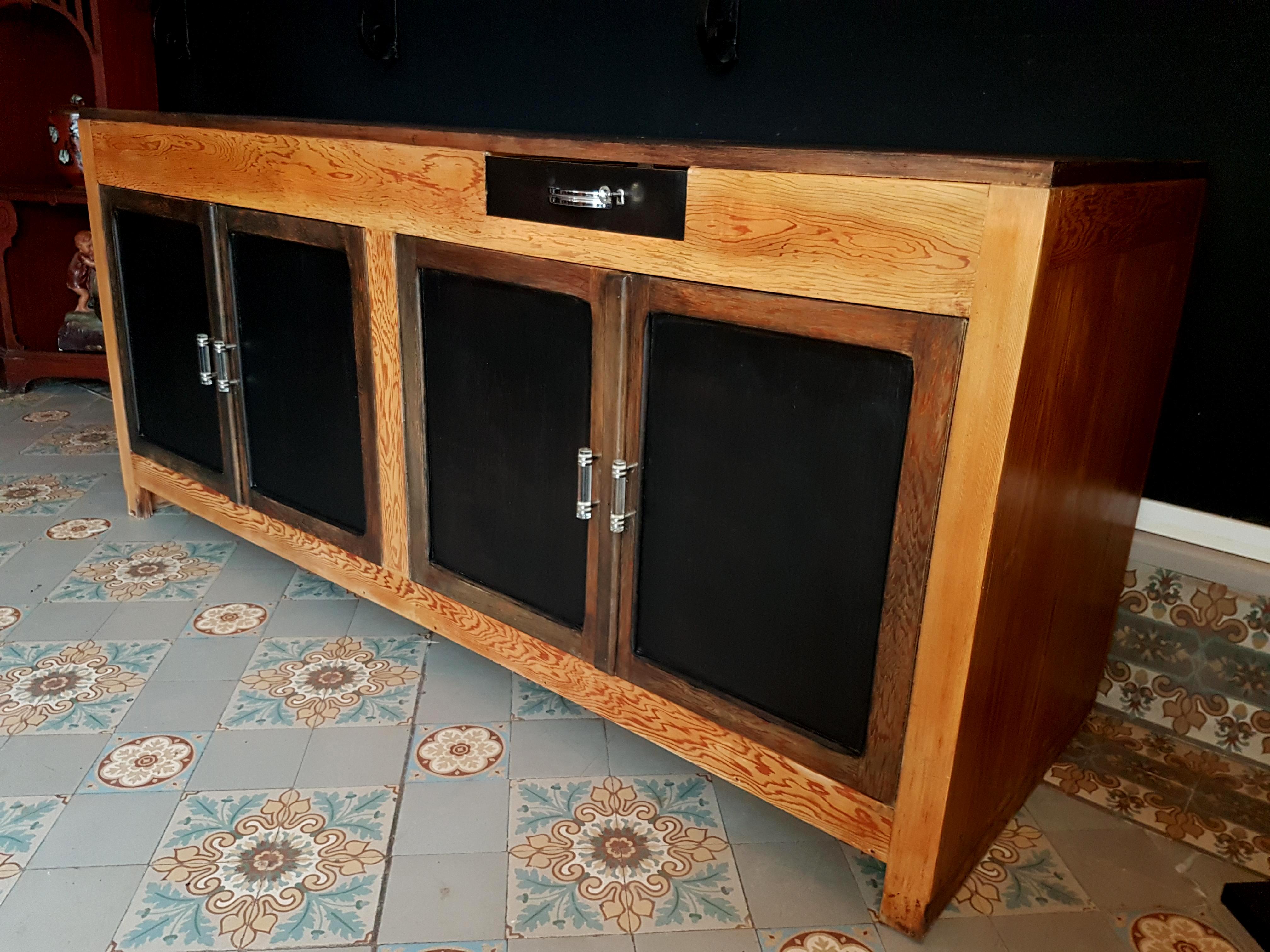 Ancien Buffet Meuble comptoir 2 faces Type Ilot.