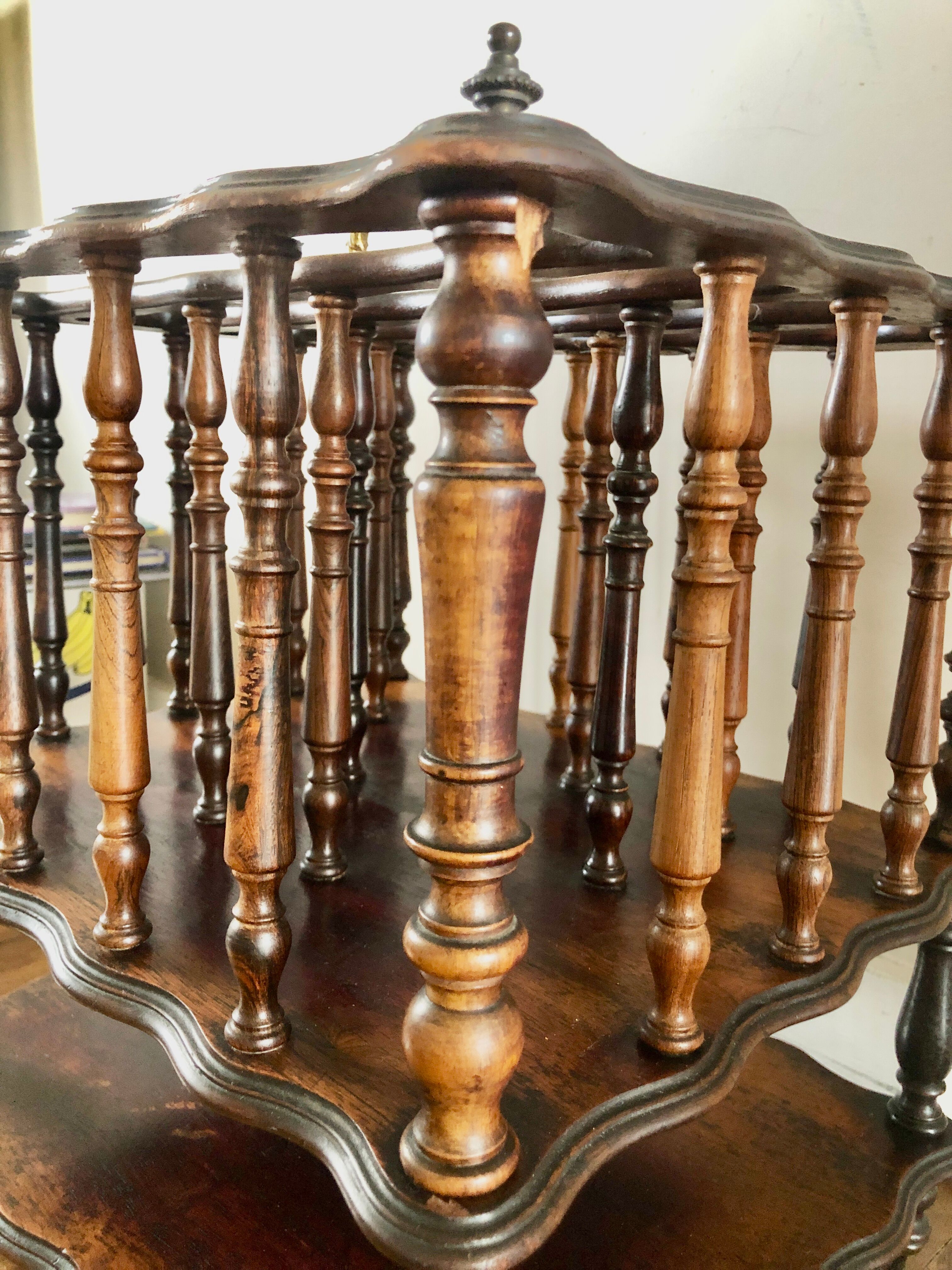 Rosewood music stand from the early 20th century.